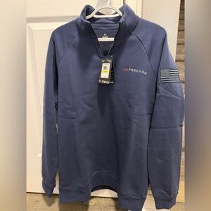 Under Armour Men’s UA Freedom Icon Fleece Men’s 1/2 Zip Sweater NWT